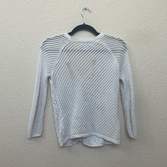 Lucky Brand Cream Crochet Cardigan Size Small - Picture 2 of 6